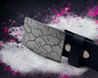 Jeans belt buckle for 38mm(1.5 inch) belt, handmade, stainless steel buckle, belt for men, grunge style belt, gift for him, industrial belt.