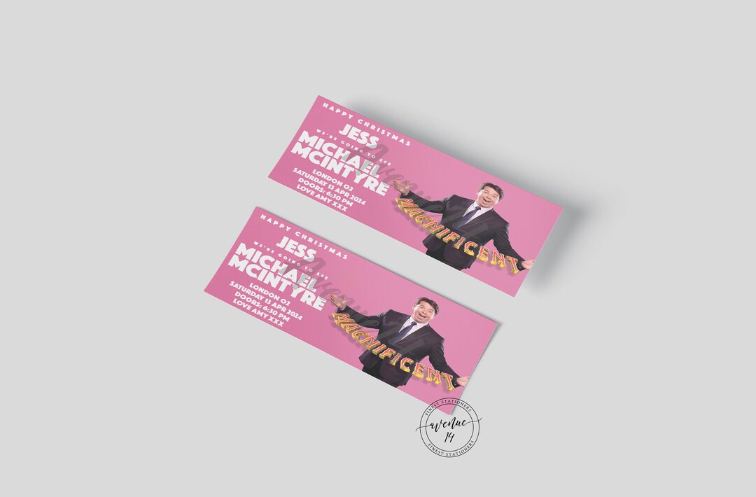 Michael Mcintyre MACNIFICENT 2025 2025 2026 Gift Ticket Show/concert