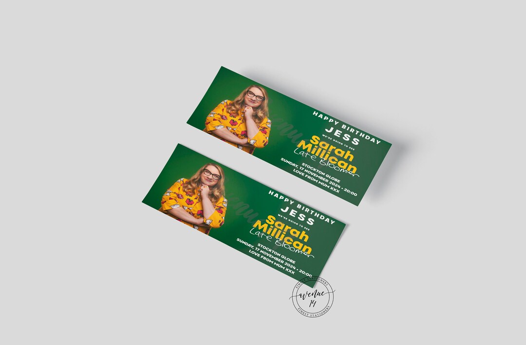 Sarah Millican Late Bloomer 2024 2025 Gift Comedy/show/theatre/concert