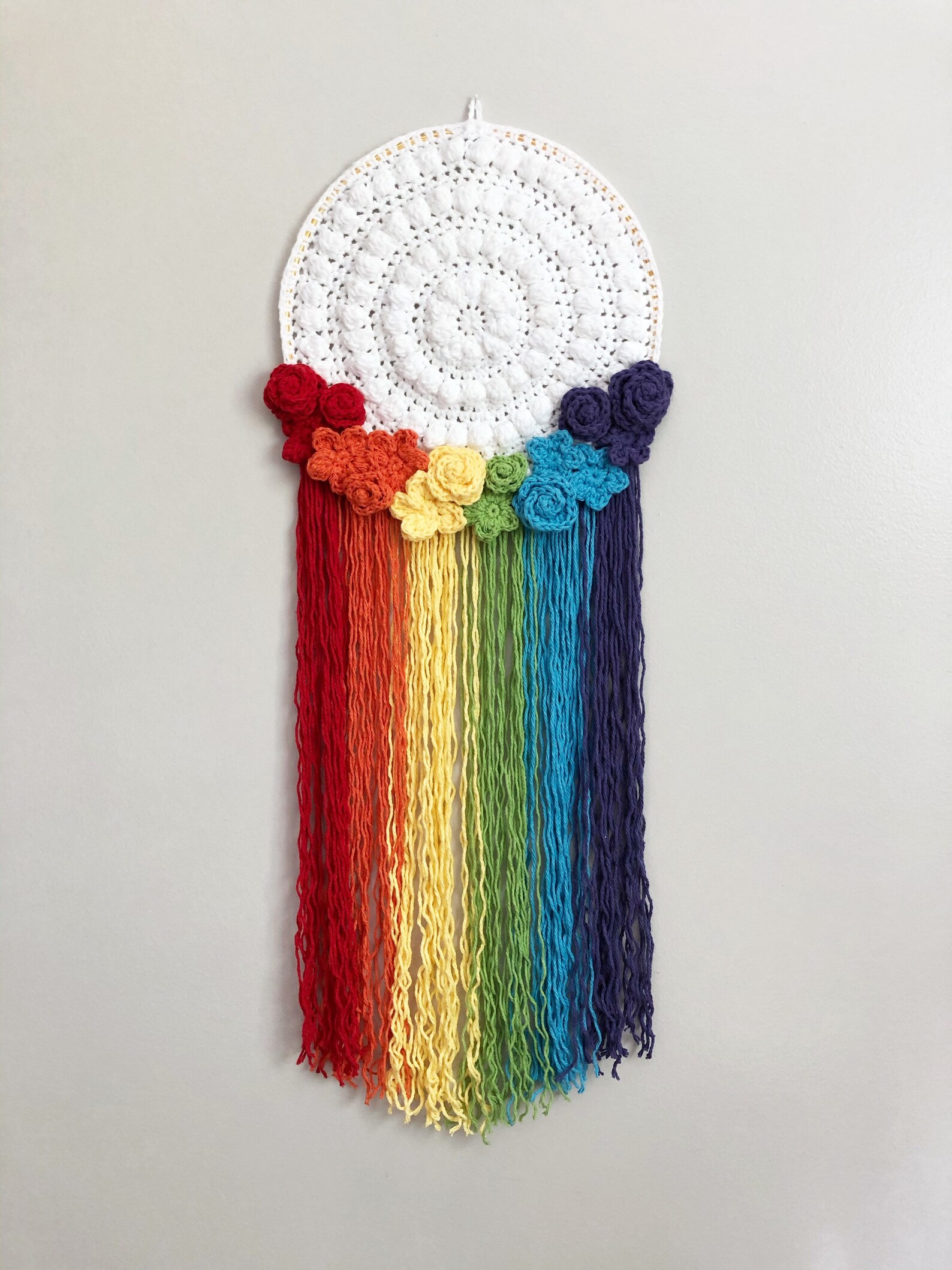 Rainbow Wall Hanging Nursery Wall Hanging Rainbow Baby Etsy