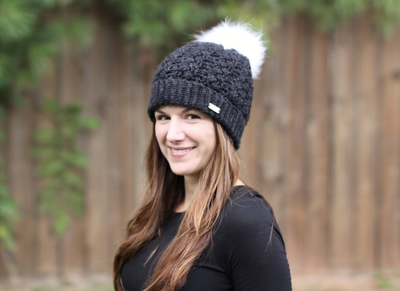 Pom Pom Hat Women Pom Pom Hat Women Winter Hat Winter Hats Etsy