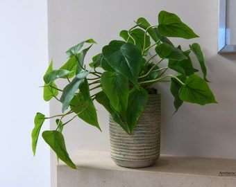 Realistic house plant. Artificial potted plant