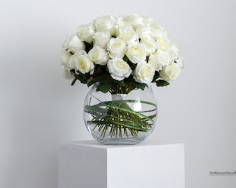 Extra Large Rose Bowl Vase - luxury rose bowl -floral display