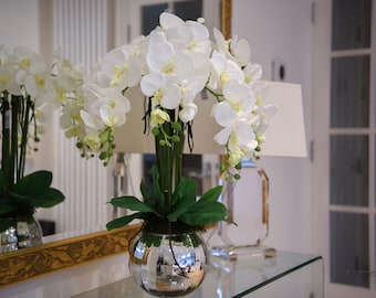 BESTSELLER!! Hohe knstliche knstliche flache Schale Weide Orchidee  Arrangement Blatt Sukkulenten Vase. - Etsy.de