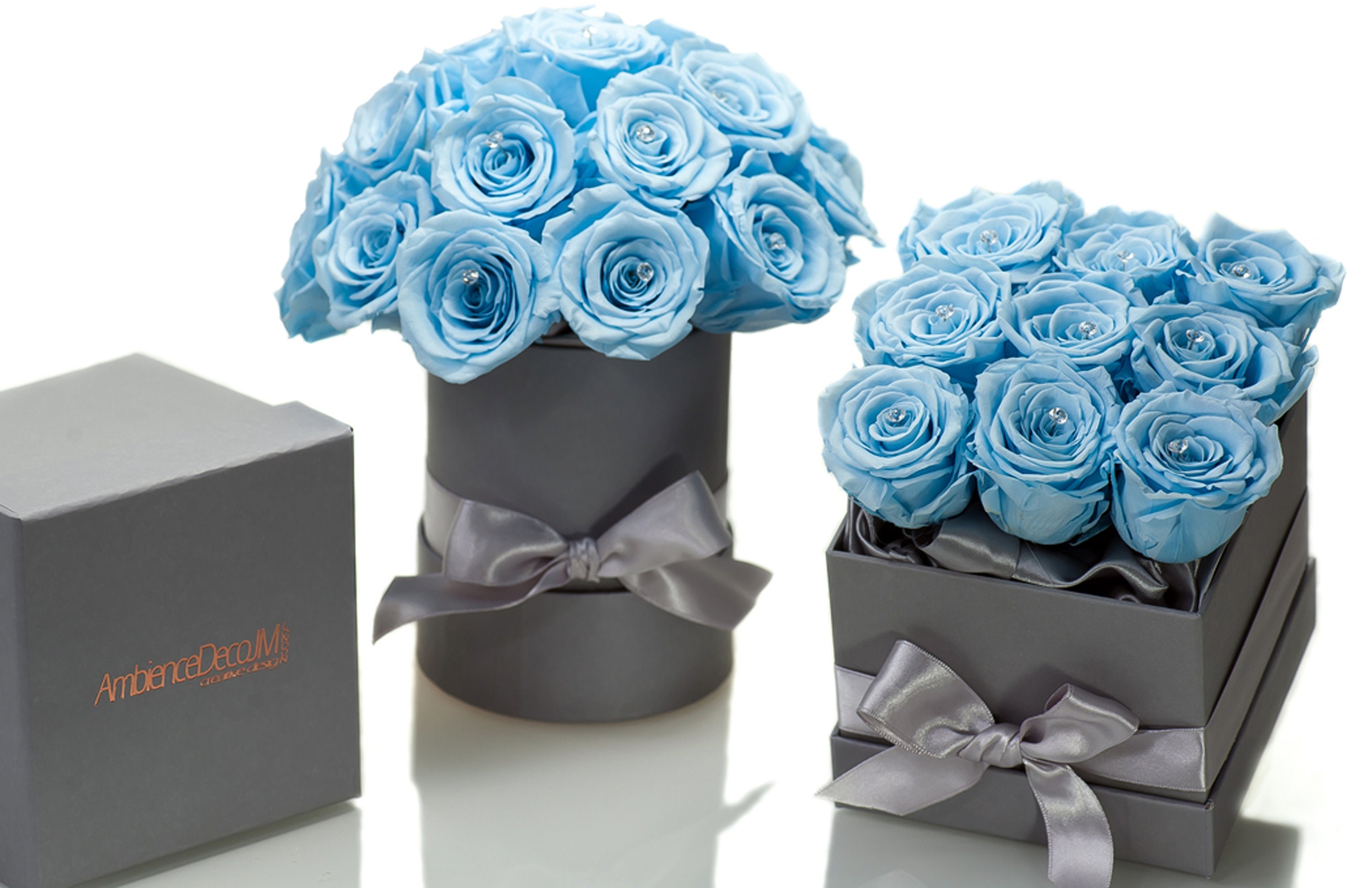 Rose Eterne Fleur De Zen In Scatola, Vere E Conservate, Profumate, Durano Fino A 2 Anni, Regalo Pronto Con Biglietto