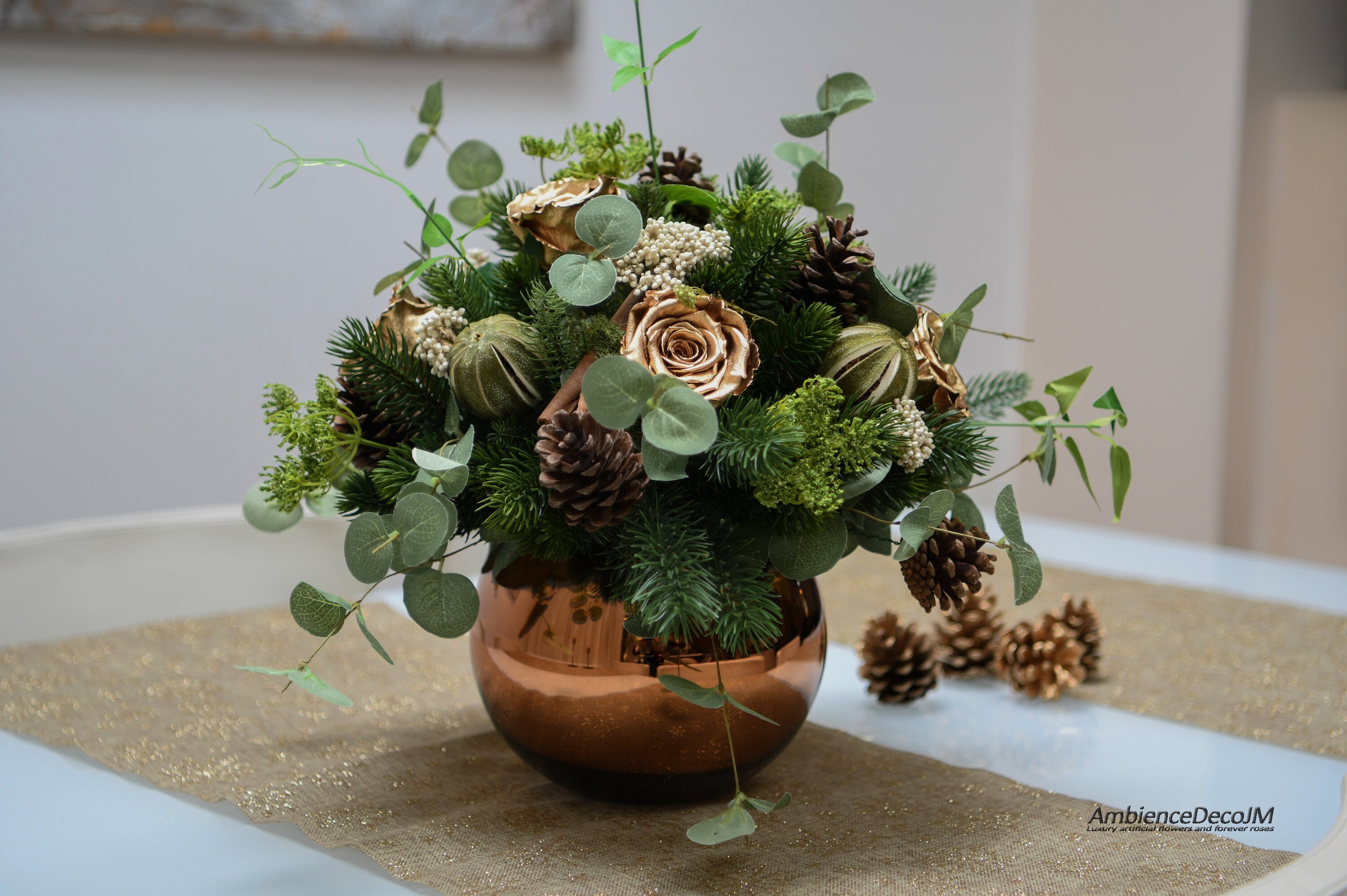Christmas Centerpiece Holiday Display Christmas Table - Etsy UK