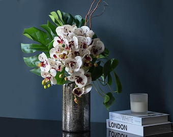 BESTSELLER!! Hohe knstliche knstliche flache Schale Weide Orchidee  Arrangement Blatt Sukkulenten Vase. - Etsy.de