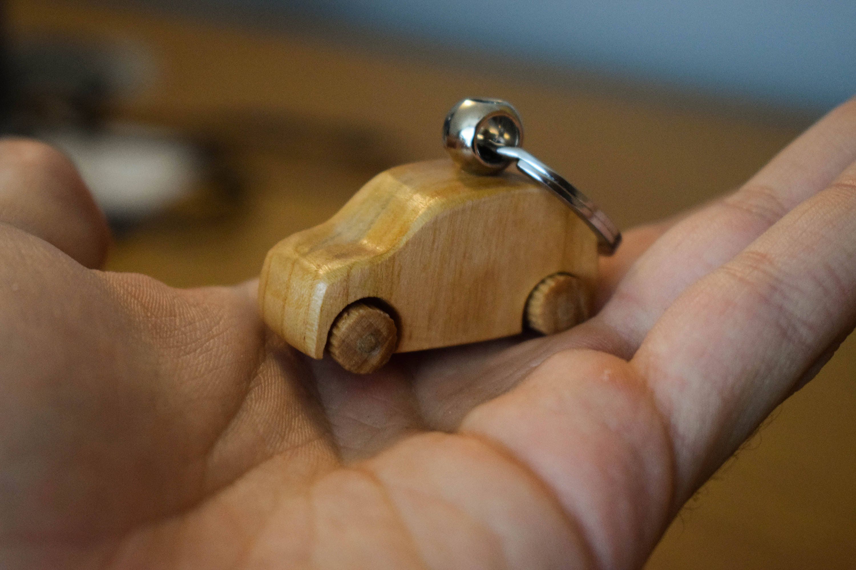 Wooden Car Keychain Handmade Keychain Car Wooden Car Gift Etsy
