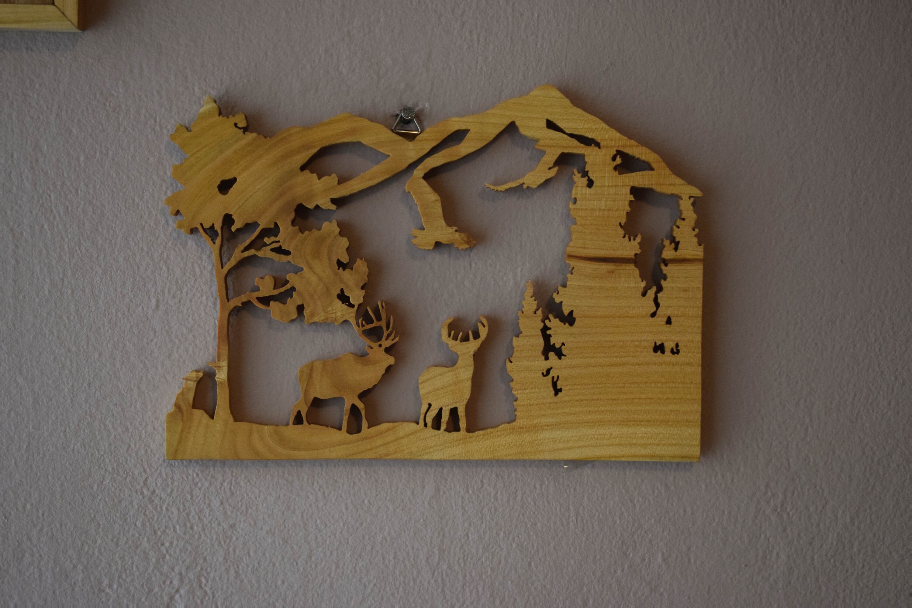 Wooden Nature Picture Scroll Saw Scroll Saw Wall Hanging Etsy