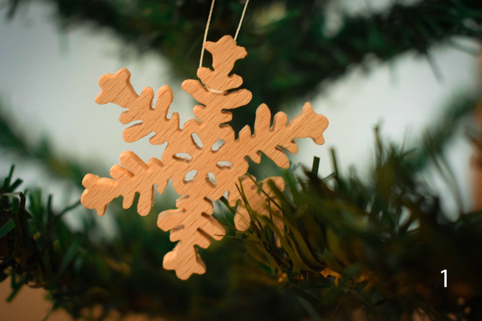 Wooden handmade snowflake ornaments Christmas Decor Etsy