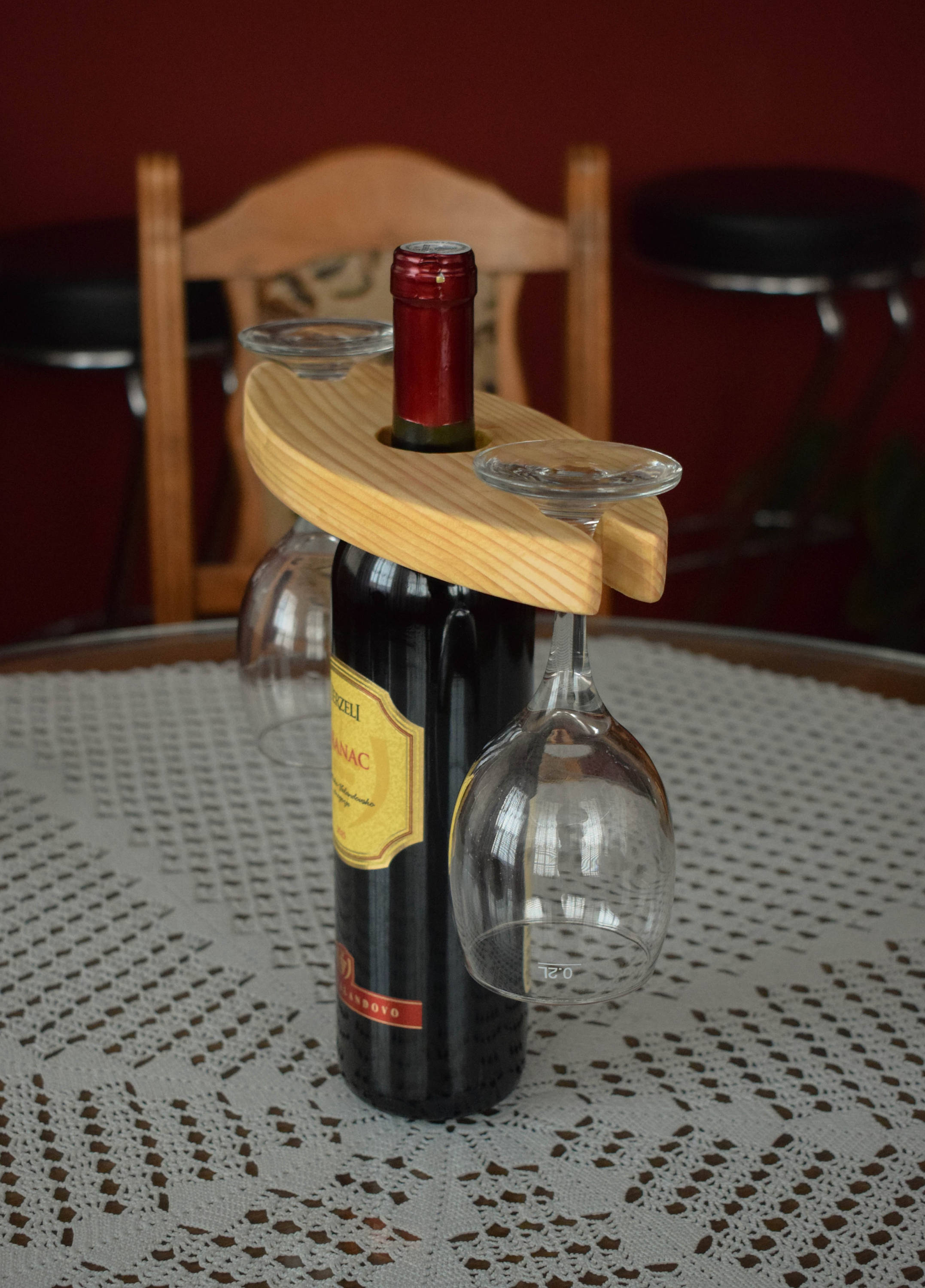 etsy wine glass holder