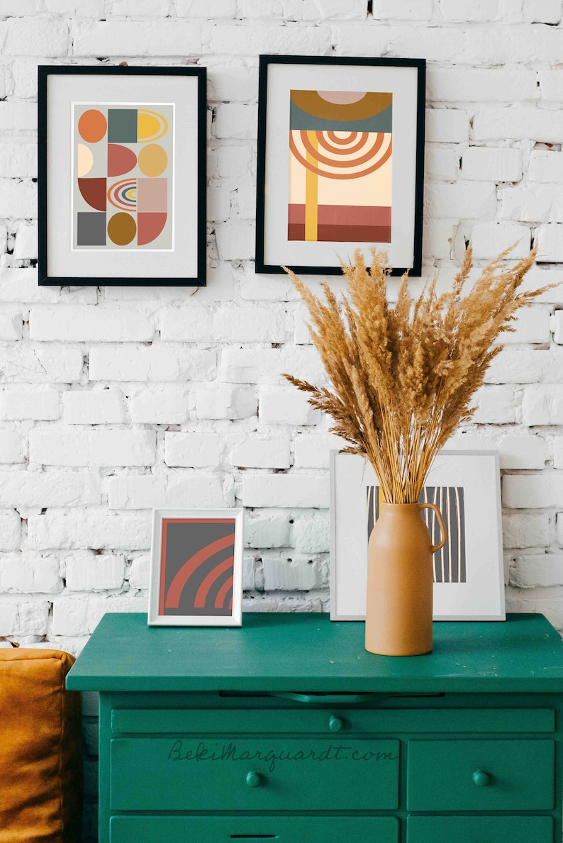 Expressionist Wall Decor Print 36 x 24 Scaleable Files Large Minimalist Abstract Art Print Mid Century Instant Download