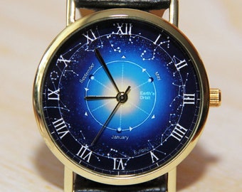 Wristwatch  zodiac, Constellation wrist watch, watch horoscope,Women's watch,men's watches,space watch, watch stars,gift watch,wedding watch