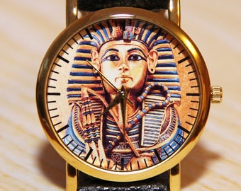 Watch Tutankhamun , Egyptian wristwatch, kings watch,  east watch, men's watch, Egyptian jewelry, watches souvenir, watch history