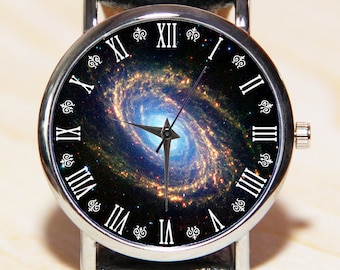Orologio Galaxy, Orologio Costellazione, Orologio Cosmo, orologi da donna, orologi da uomo, orologi neri, orologio in pelle, orologio spaziale, orologio astronomico