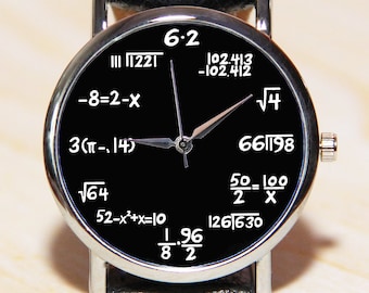 Reloj de pulsera Fórmula, reloj de mujer, reloj de hombre, reloj clásico, reloj de estudiante, reloj de profesor, reloj negro, reloj nuevo, regalo para ella