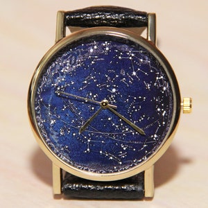 Wristwatch galaxy, watch cosmos, constellation watch,  women's watch,men's watch, fantasy watch, fairy watch,night watch,multi-colored watch