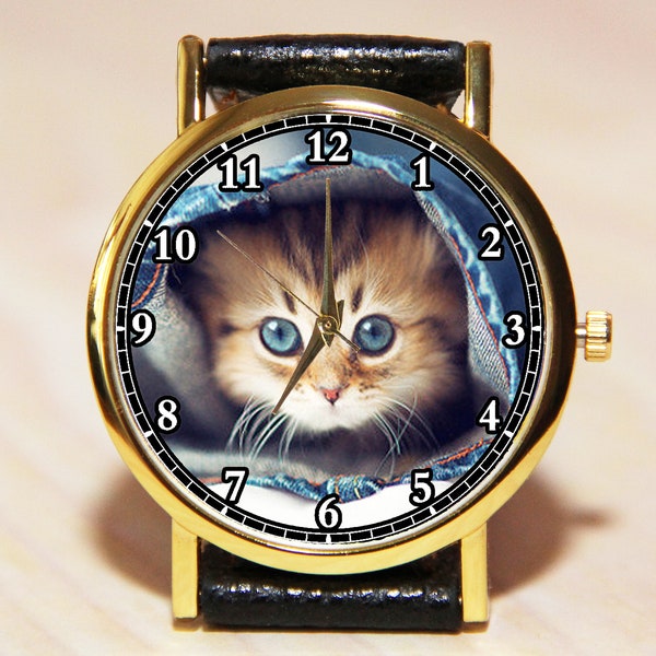 Watch kitten, cat watch, children's watches, ladies watches, celebratory watches, watch birthday, favorite Watch, watch animals