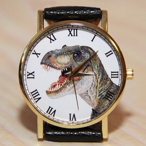 Wristwatch dinosaurs, women watches, unisex watch, gift For Women, bithday gift, dinosaur watch, men's Watch, novelty, unique watches image 1