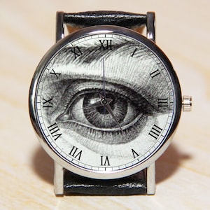 Watch eyes, all seeing eye watch, antique watch, women’s watches, men’s watches, eyes jewelry, unique watches, handmade watches