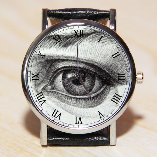 Yeux de montre, montre oeil voyant, montre ancienne, montres femme, montres homme, bijoux pour les yeux, montres uniques, montres faites main