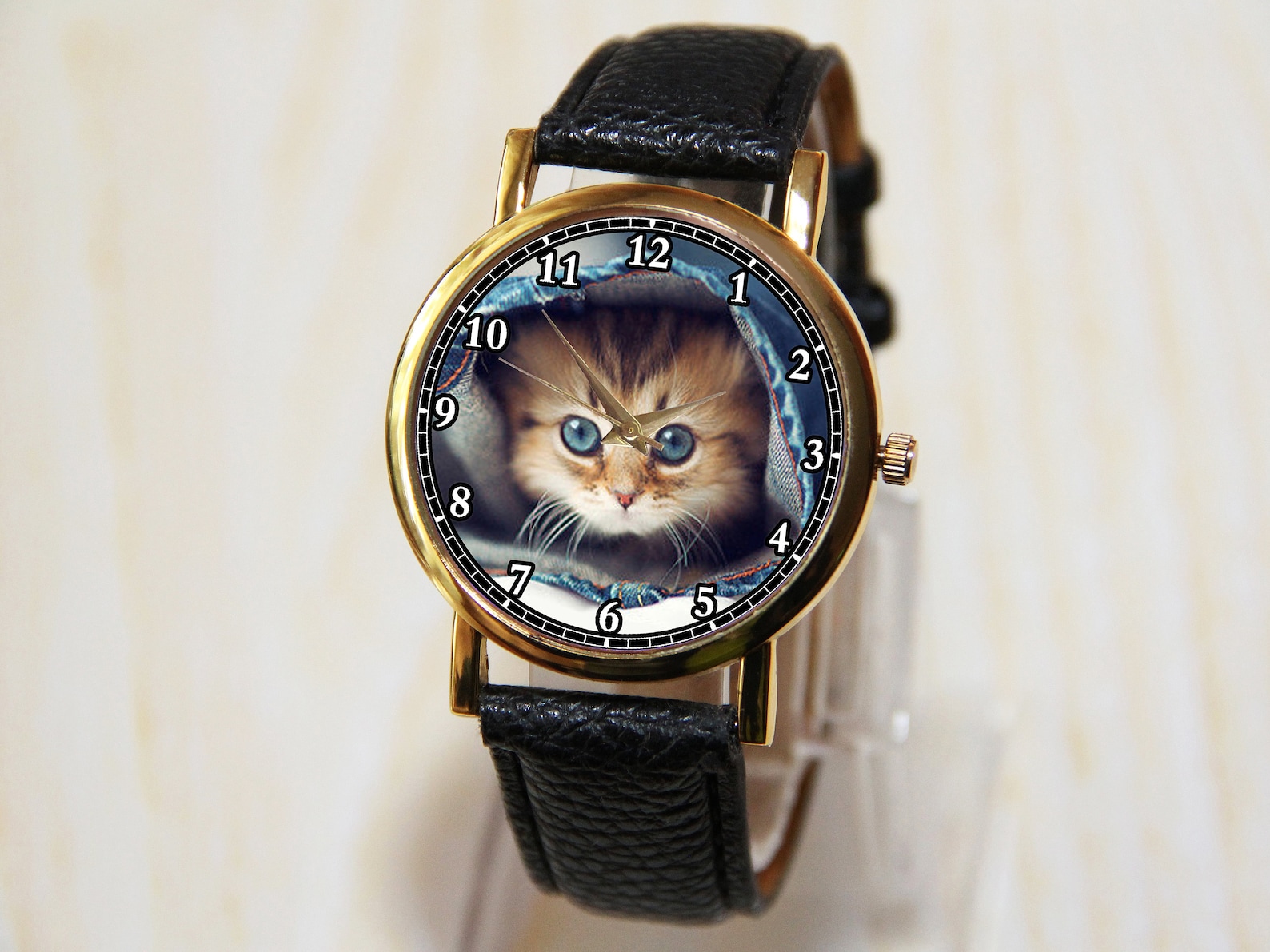 Watch Kitten Cat Watch Children's Watches Ladies Etsy UK