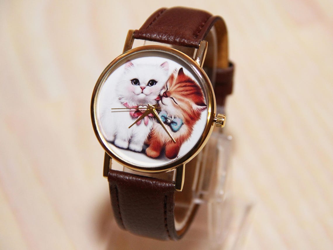Wrist Watch Cats Kittens Watch Women's Watches Etsy