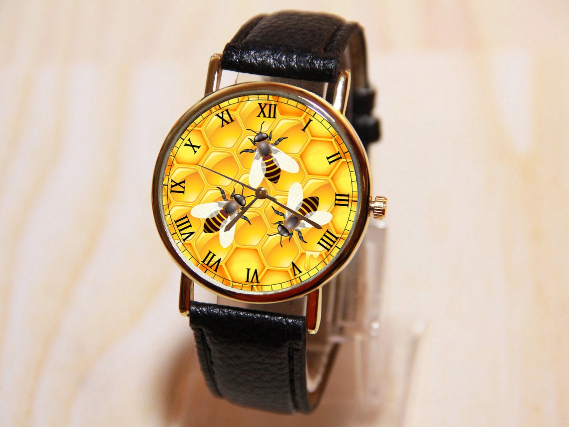 Bee Watches Honey Watches Watches Yellow Watches Etsy