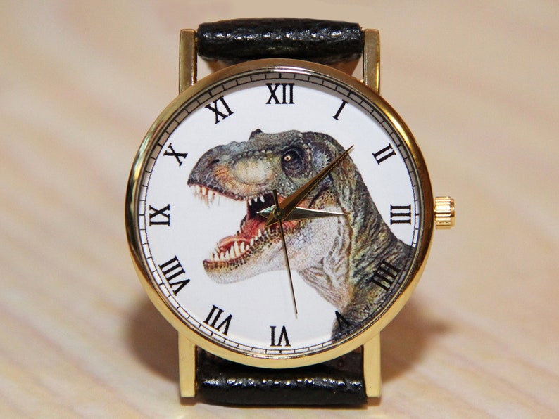 Wristwatch dinosaurs, women watches, unisex watch, gift For Women, bithday gift, dinosaur watch, men's Watch, novelty, unique watches image 1