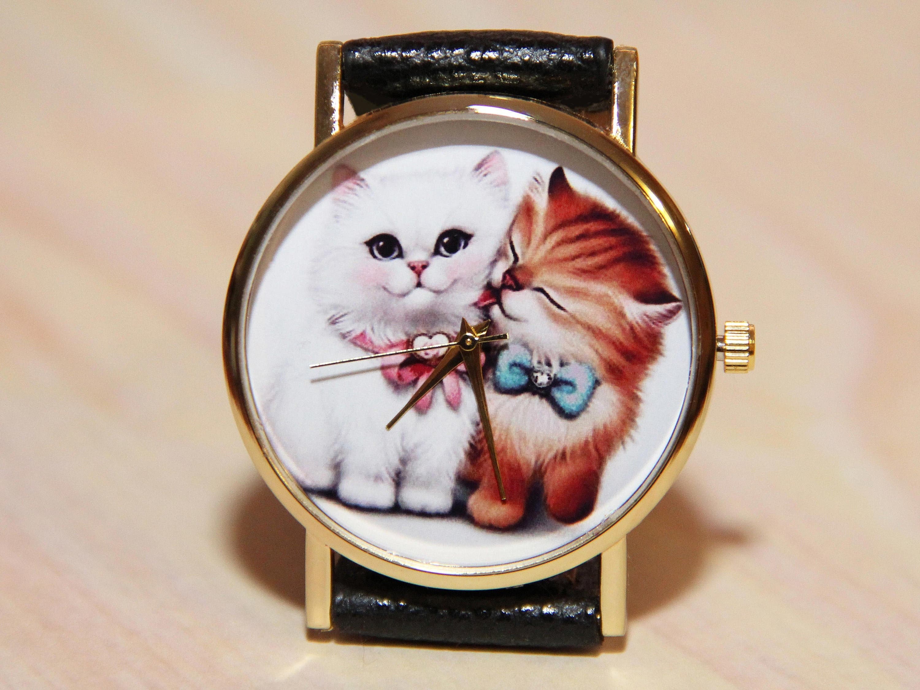 Wrist Watch Cats Kittens Watch Women's Watches Etsy