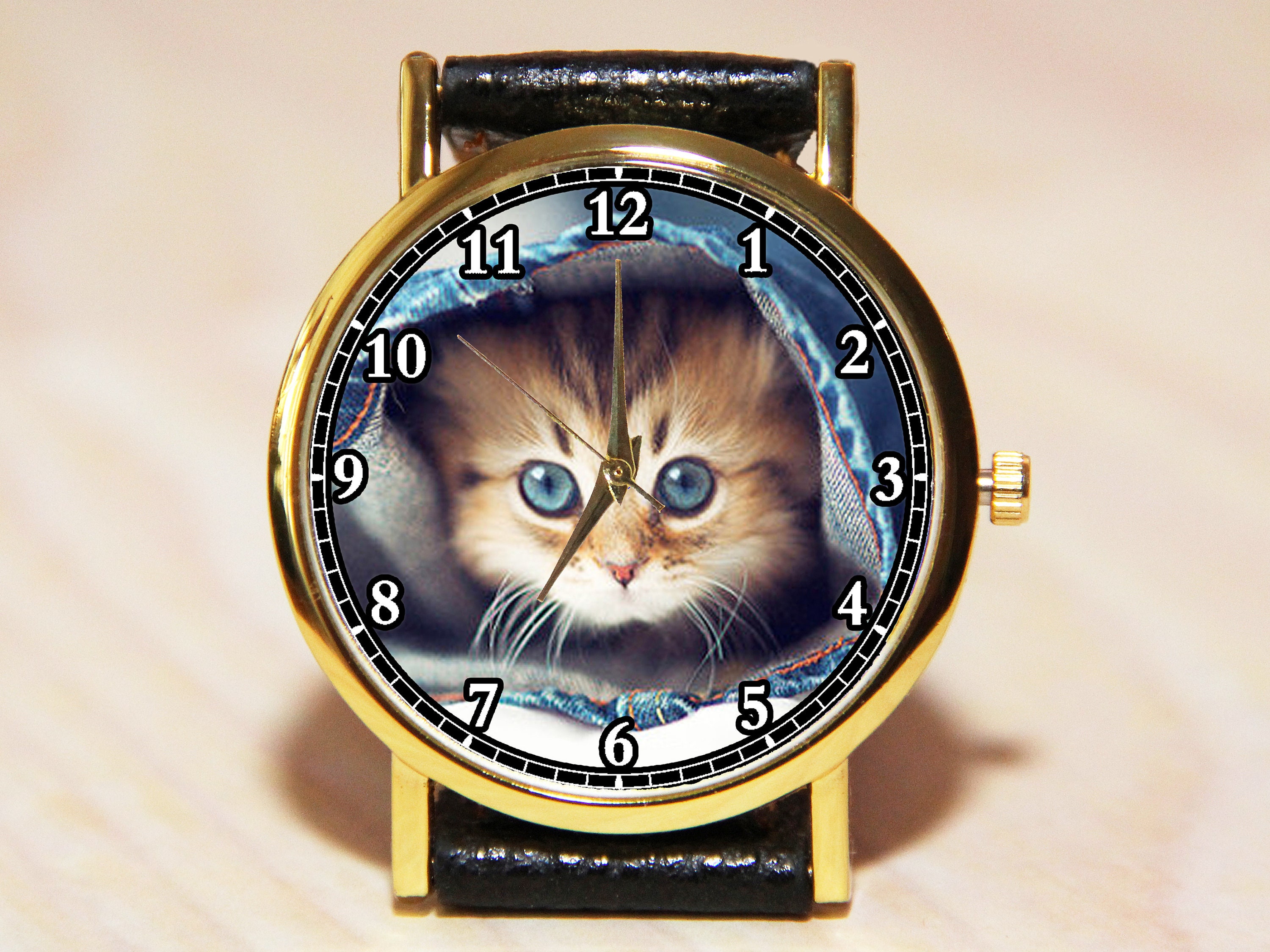 Watch Kitten Cat Watch Children's Watches Ladies Etsy UK