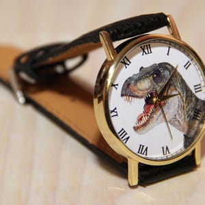 Wristwatch dinosaurs, women watches, unisex watch, gift For Women, bithday gift, dinosaur watch, men's Watch, novelty, unique watches image 2