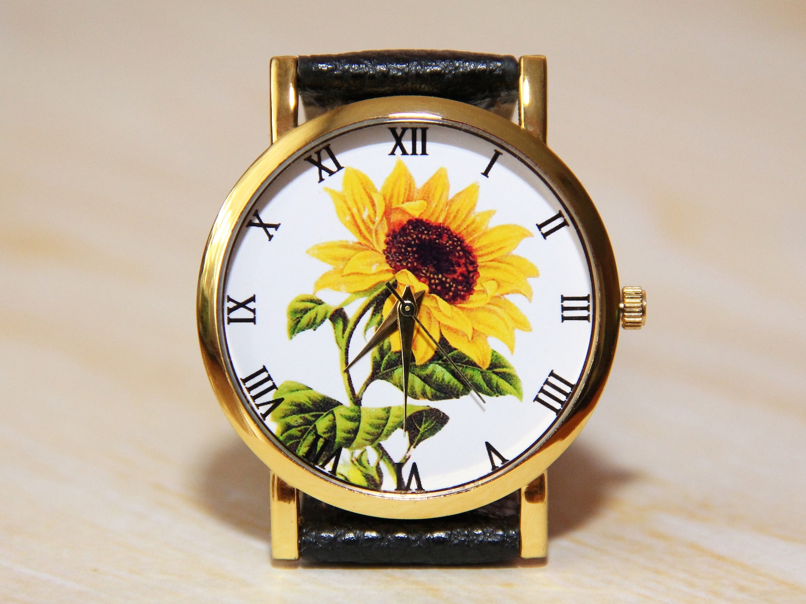 Wristwatches Sunflower, Yellow Watches, Women's Watches, Flower Watches ...