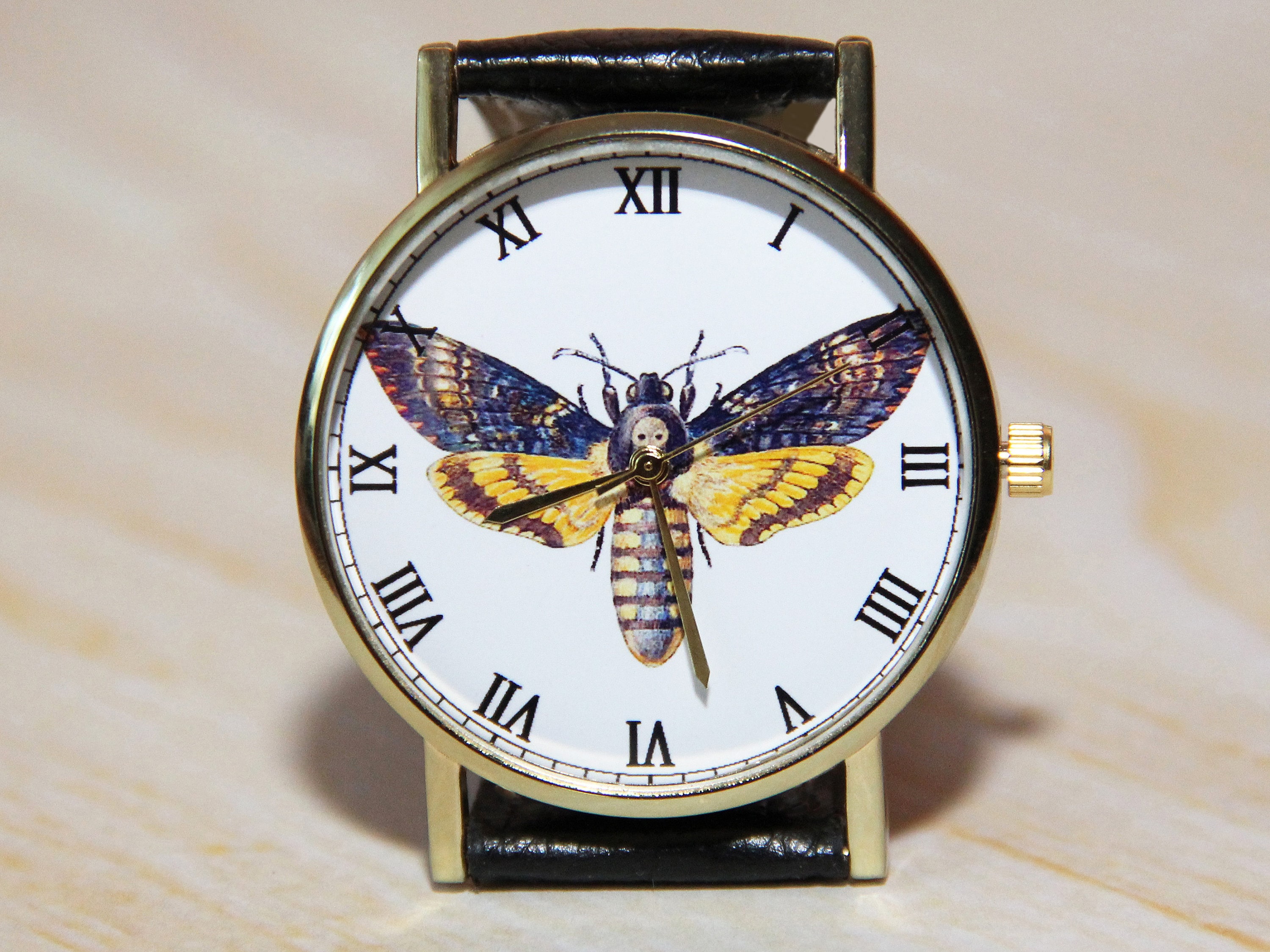 Montres abeille, montres insecte, montre guêpe, montre papillon, montres pour elle, montres uniques, montre homme, montres marron, montres femmes