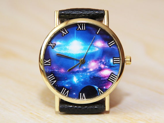 Armbanduhren Weltall, Damenuhren, Herrenuhren, Galaxy Uhren, handgefertigt,  einzigartige Uhren, Armbanduhr mit Sternbild -  Österreich