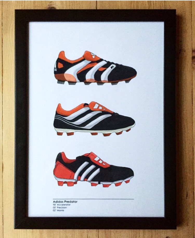 venganza Bolsa Corte Adidas Predator Print impresión de botas de fútbol impresión - Etsy España