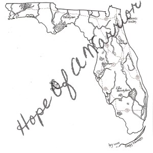 Florida State Fantasy Style Map