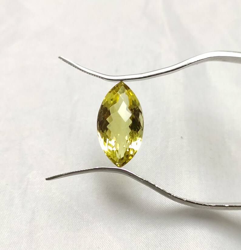 Lemon Quartz loose gemstone. natural Lemon Quartz Briolette cut gemstone 24x12 mm Lemon Quartz Marquise cut gemstone