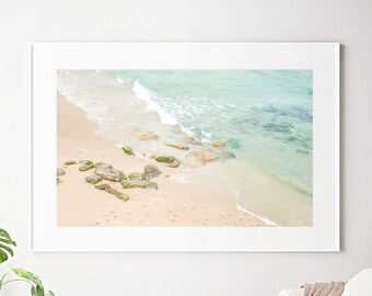 Beach Wall Art, Aerial Beach Photography Prints, Large Wall Art Prints, Coastal Wall Art, Beach Print