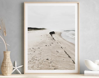 Beach Print, Coastal Wall Art, Beach Photography Prints, Extra Large Wall Art, Neutral Wall Art, Beach Wall Art, Coastal Prints