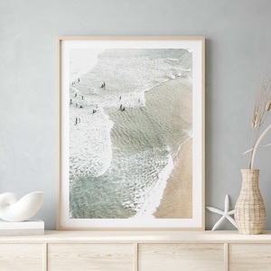 Aerial Beach Print, Beach Photography Prints, Extra Large Wall Art, Coastal Wall Art, Seaside Print, Large Beach Artwork, Unframed Art Print