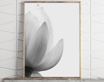 Black And White Lotus Art Etsy Black And White Lotus Art Etsy