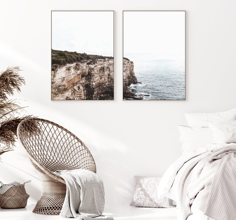 Coastal Wall Art Set of 2 Prints Ocean Photography Prints Etsy UK