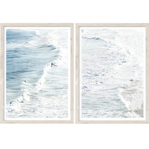 Surf Prints, Set of 2 Prints, Large Wall Art Prints, Ocean Photography Prints, 30x40 Coastal Wall Art, Large Artwork For Wall, Ocean Prints