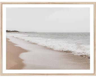 Beach Photography Art Print: Extra Large Coastal Wall Decor (Unframed)