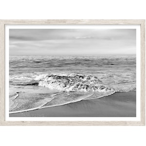 Beach Wall Art, Extra Large Wall Art Prints, Black and White Beach Photography Prints, Coastal Wall Art, Coastal Artwork, Beach Print