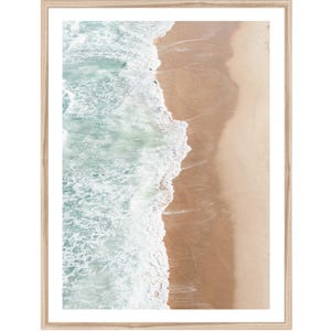 Aerial Beach Print, Extra Large Wall Art, Coastal Wall Art, Beach Photography Prints, Large Beach Artwork, Beach Wall Art, FRAMED Art Print