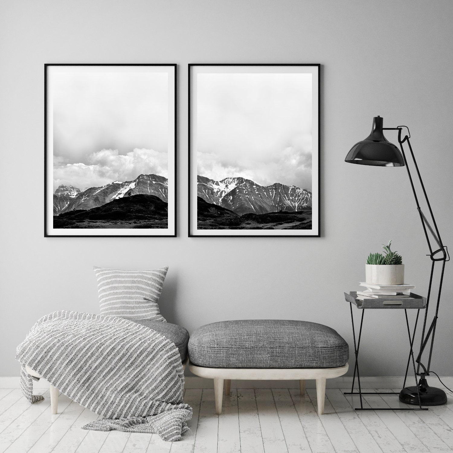 Mountain Wall Art Set of 2 Prints Landscape Photography | Etsy