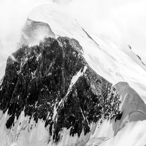 Mountain Wall Art, Set of 6 Prints, Mountain Photography Prints, Black and White Wall Art Prints, Nature Art, Landscape Posters image 6