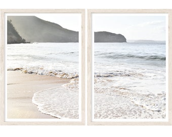 Coastal Wall Art, Set of 2 Prints, Large Wall Art Prints, Beach Photography Prints, Coastal Prints, Neutral Beach Art, 30x40 Prints